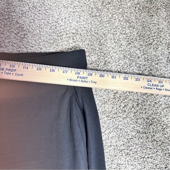 Eileen Fisher Pants Straight Leg Knit Pull On Elastic Waist Black Career Large - Picture 9 of 14